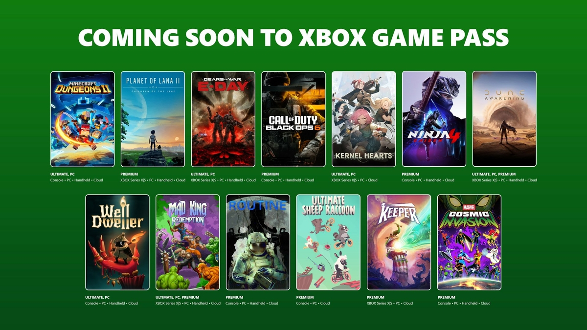 Xbox Game Pass : la seconde vague de septembre est là