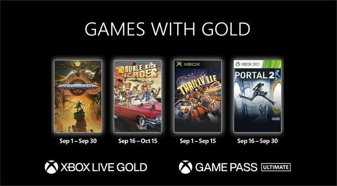 Xbox Games with Gold sept 22