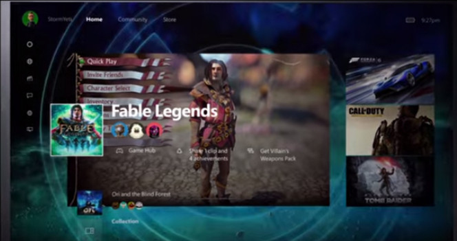 Xbox One nouvelle interface