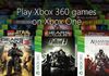 Xbox One : les 104 jeux Xbox 360 rétrocompatibles révélés
