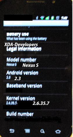 XDA Developers Nexus S