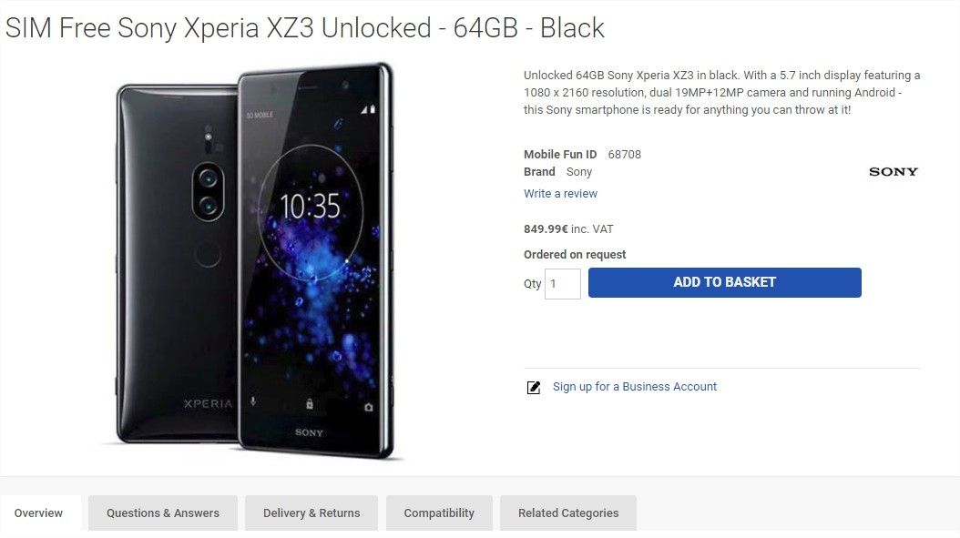 Xperia XZ3