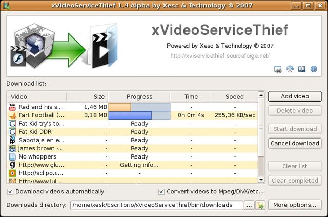 xVideoServiceThief screen