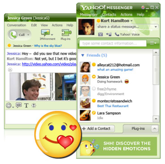 Yahoo! Messenger screen 2