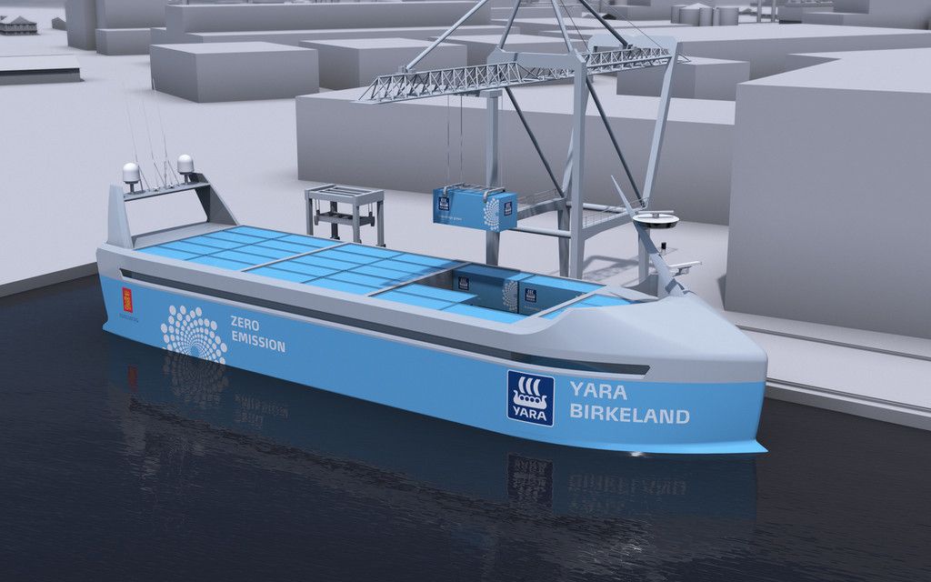 Yara Birkeland electrique autonome