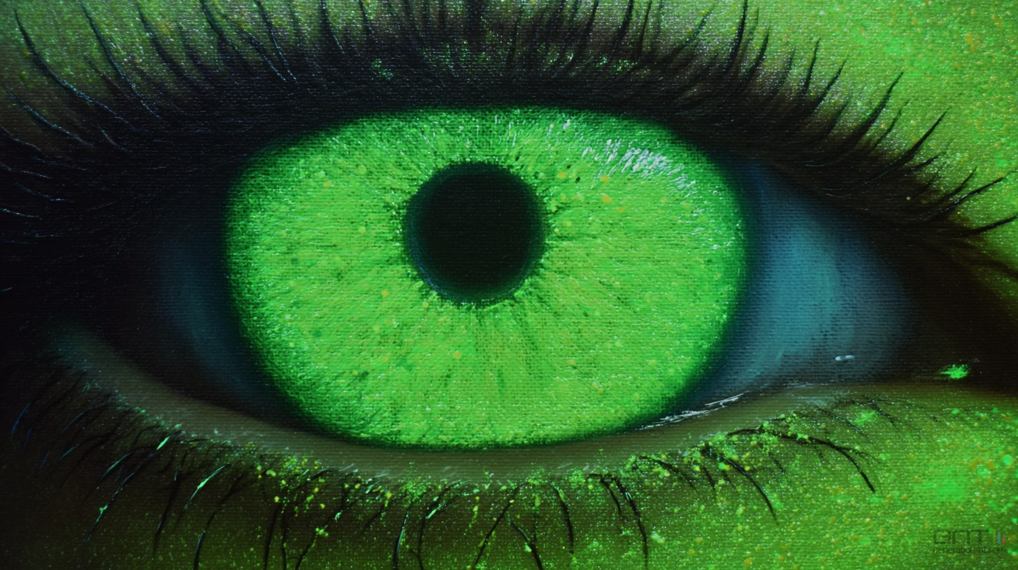 Une patiente ressort de chez l'ophtalmo avec les yeux vert fluo !