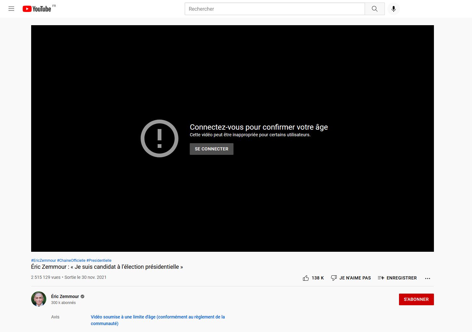 youtube-limite-age-video-candidat-zemmour