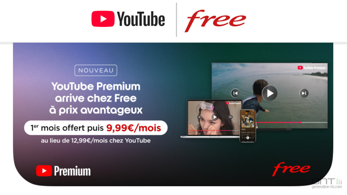 Free réserve une surprise YouTube Premium à ses abonnés
