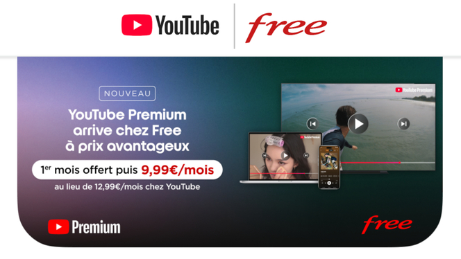 Free réserve une surprise YouTube Premium à ses abonnés