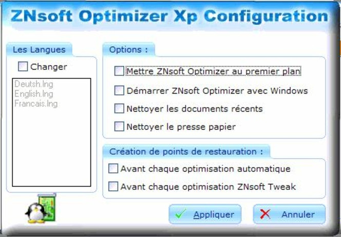 ZNsoft Optimizer Xp screen 2