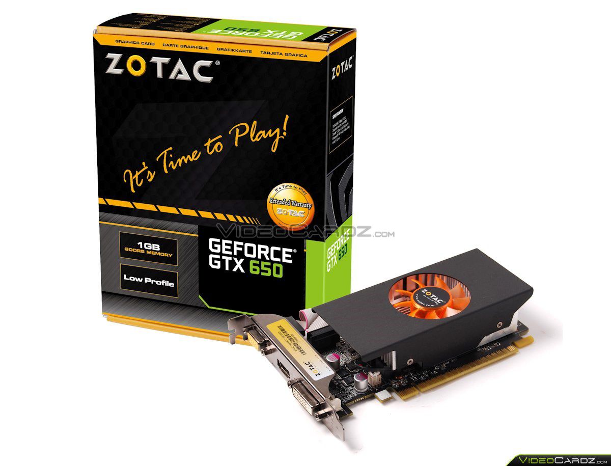 Zotac GeForce GTX 650 low profile